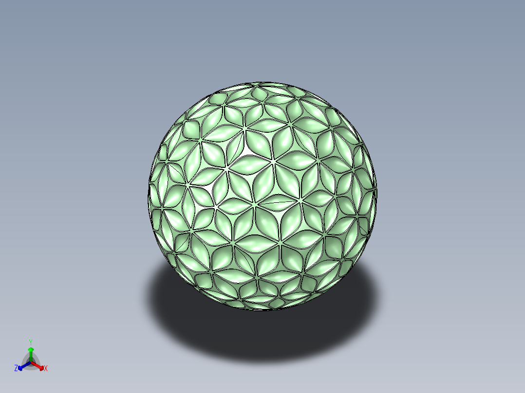 叶球正等轴测图