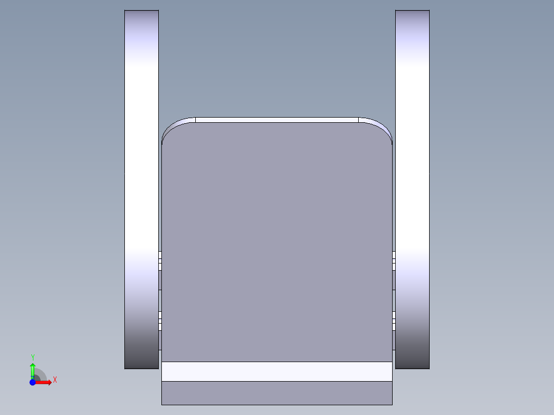 铝制手机支架11前视图