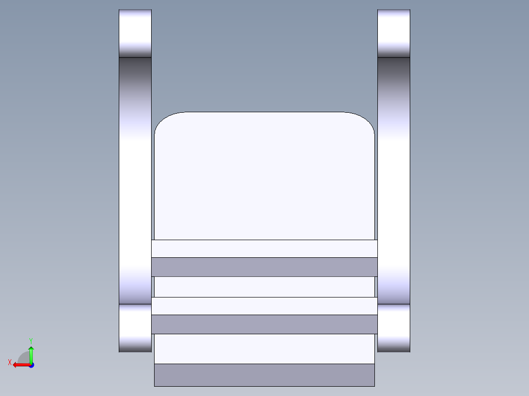 铝制手机支架11后视图