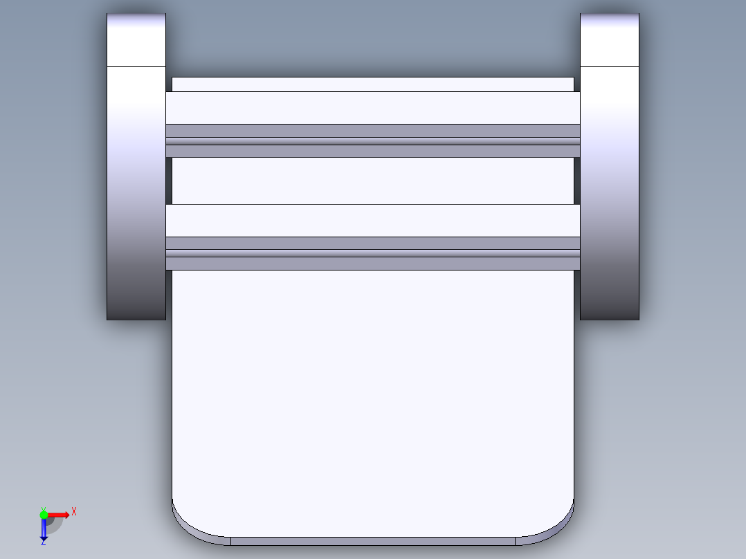 铝制手机支架11俯视图