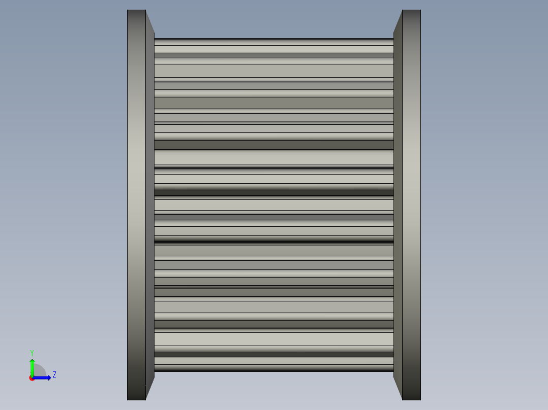 LE-T5-B轻载传动一般同步带轮AW20T5200-B-H14左视图