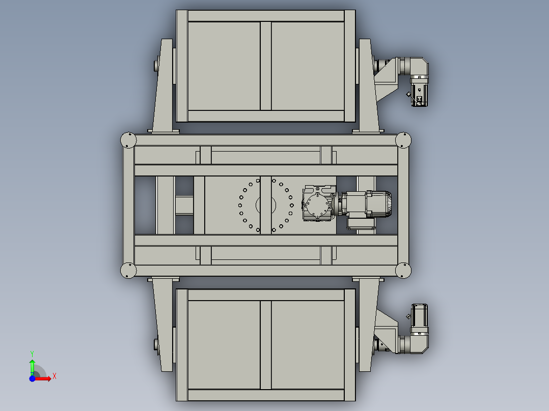 双轴焊接变位机前视图