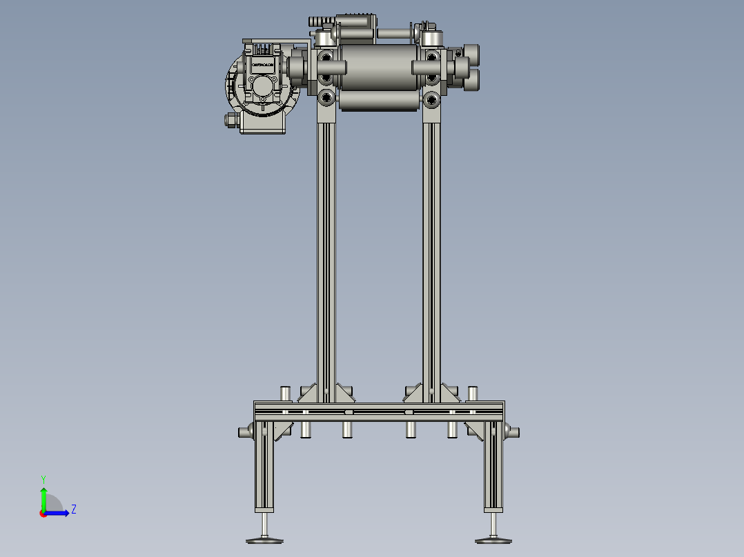 5米小型皮带线左视图