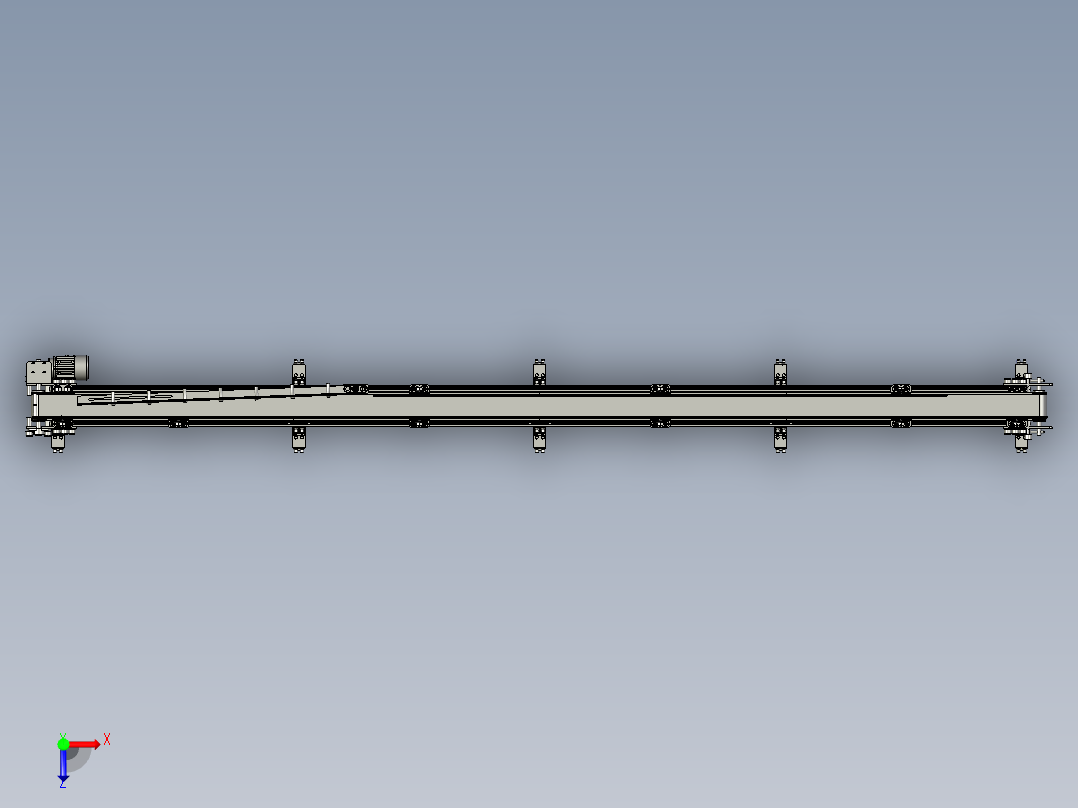 5米小型皮带线俯视图