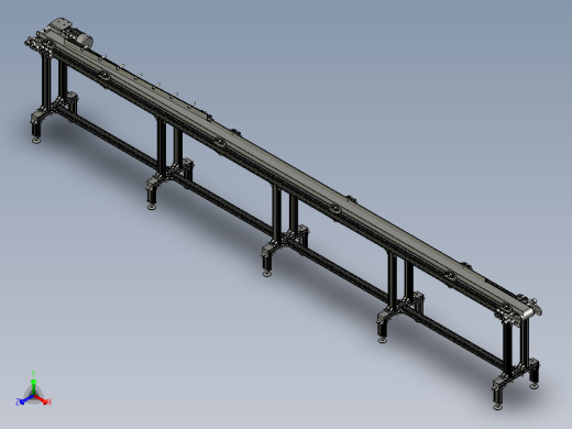 5米小型皮带线正等轴测缩略图