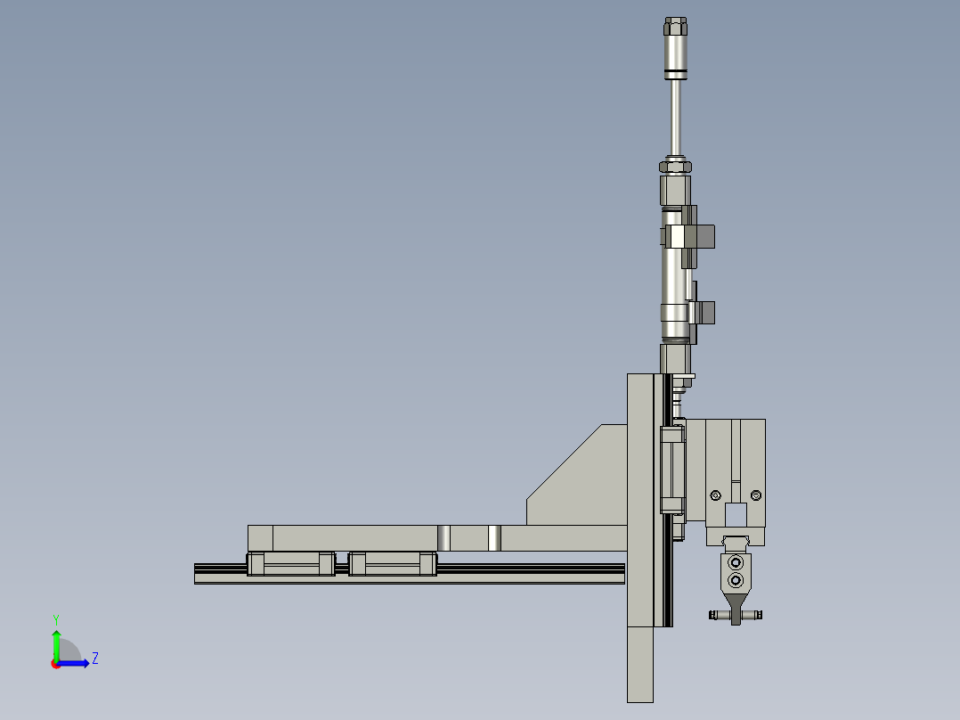 下料搬运抓手组件A左视图
