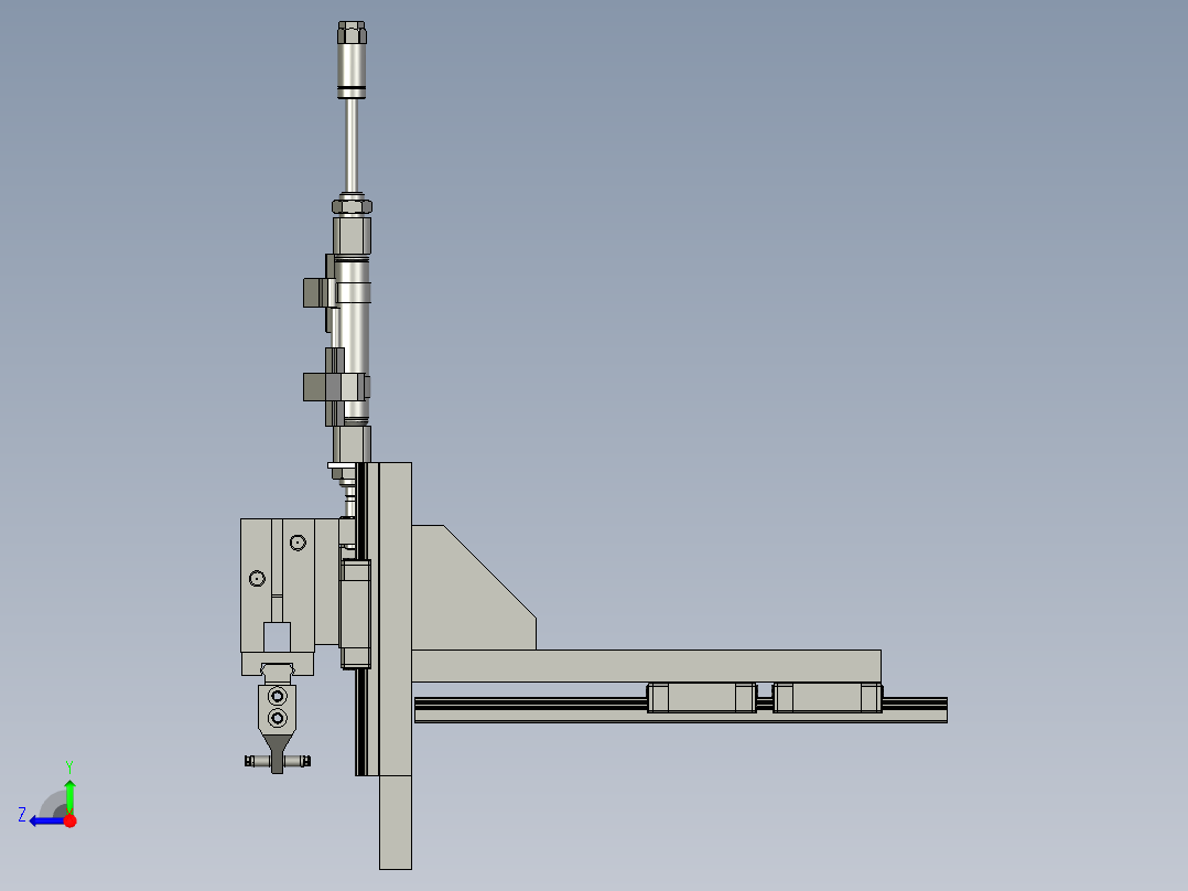 下料搬运抓手组件A右视图