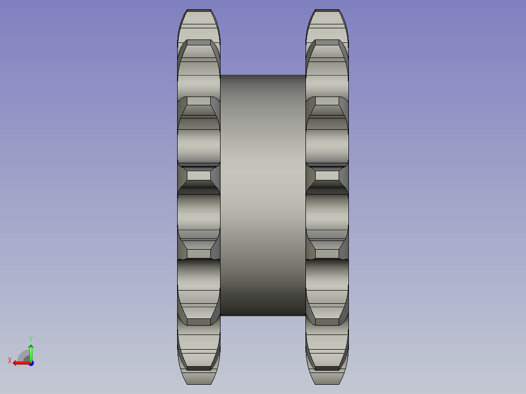 传动链轮16A15Z45D60h-A后视图