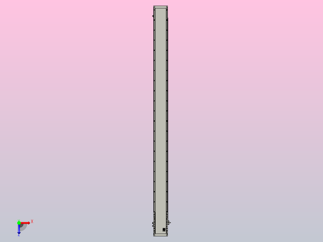 直驱直线电机轴TPA-LNP3-170-75C4-1-L2400-3-C-10-N3俯视图