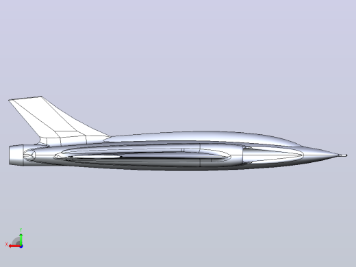 2026法国战斗机“飓风2号”造型3D图纸 STEP格式后视缩略图