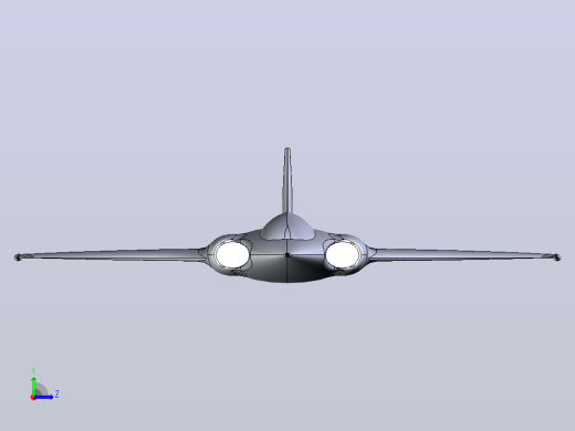 2026法国战斗机“飓风2号”造型3D图纸 STEP格式左视缩略图