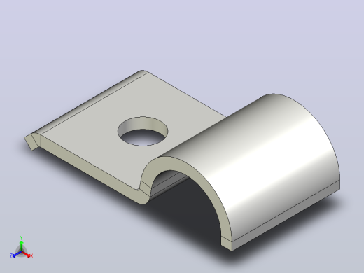 刚性管支架-包含所有配置和每个配置的step文件的Solidworks零件