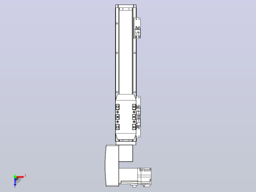 机器人皮带驱动直线轴TPA-GCB-50-P42-L200-QL-M10-N3俯视缩略图