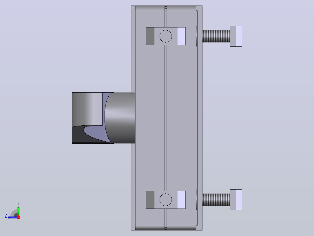 BOSCHREXROTH[使用统一钥匙锁定滑动门]右视图