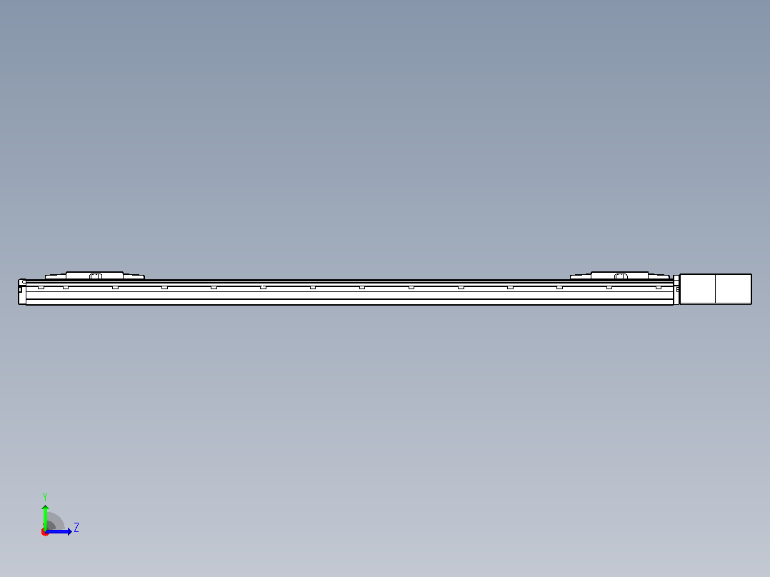 皮带直线轴双滑块型TPA-GCBS-120-P70-L425-QL-M20-N3左视图