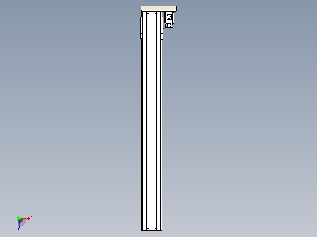 日规模组半封闭丝杆TPA-HNR-220D-3210C-L1900-ML-C-P1K-N3俯视图