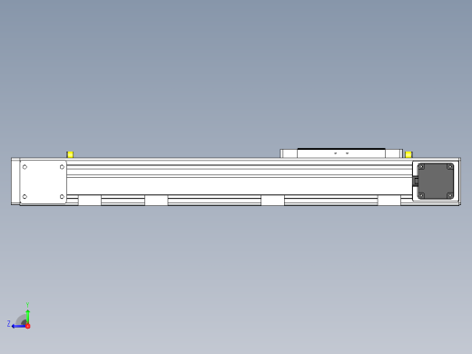 DMEB80-RTCR欧规同步带模组直线模组（电机右折直连）[DMEB80-L20S350-DT400-C2U-RTCR]右视缩略图