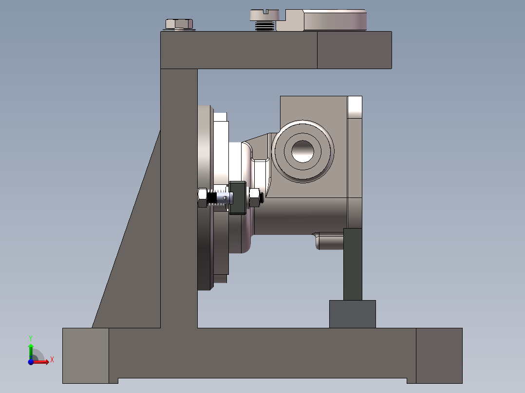 夹具三维图前视图