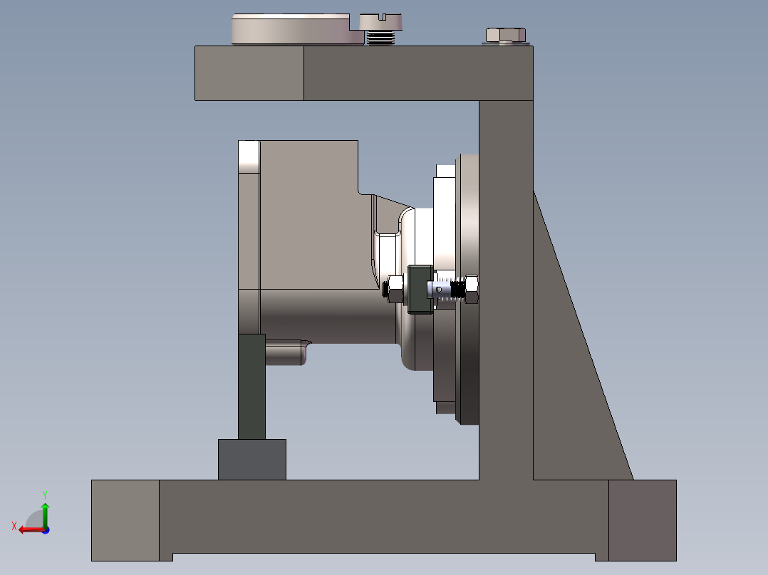 夹具三维图后视图