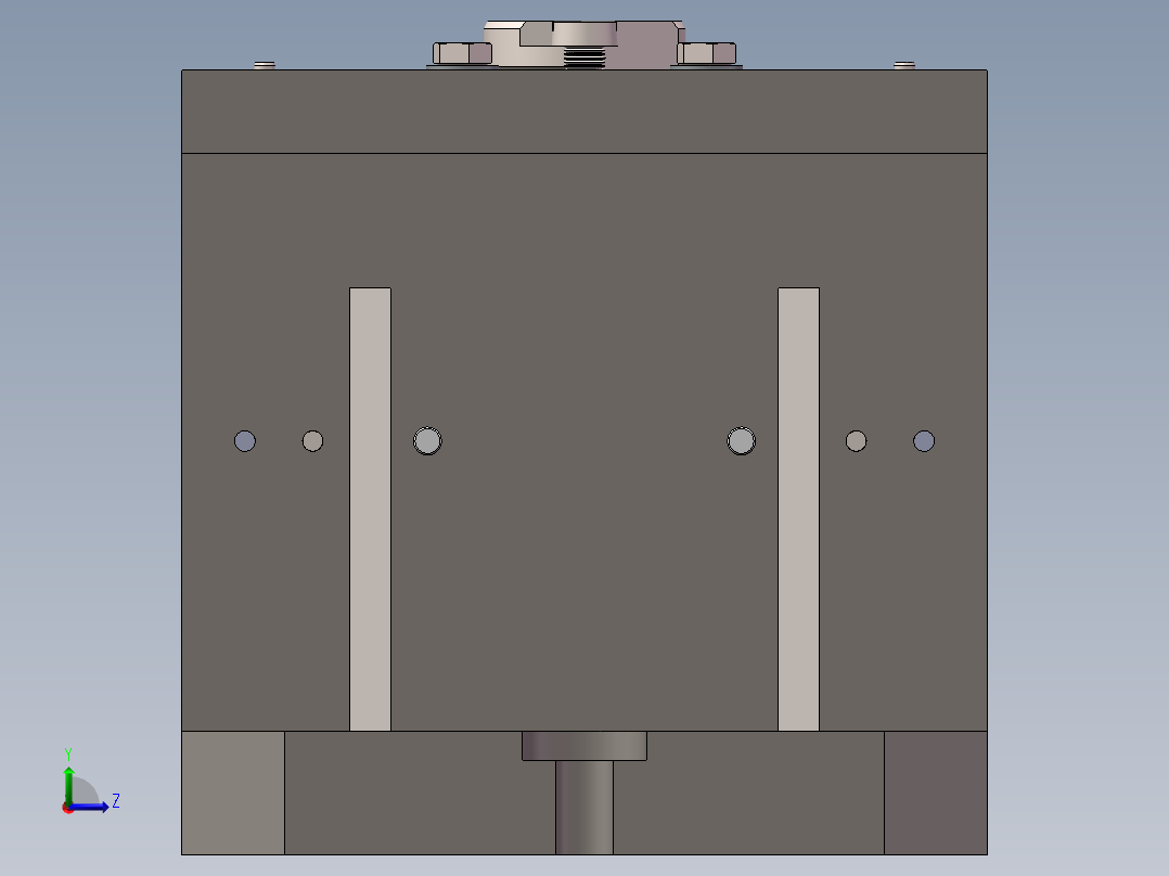 夹具三维图左视图