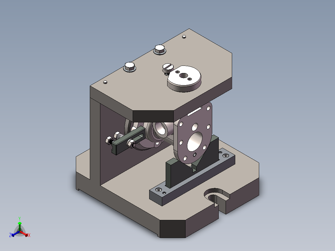 夹具三维图正等轴测图