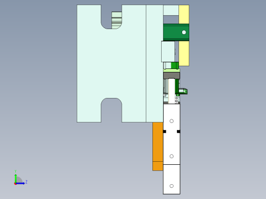 CNC高光钻切夹具UG10左视缩略图