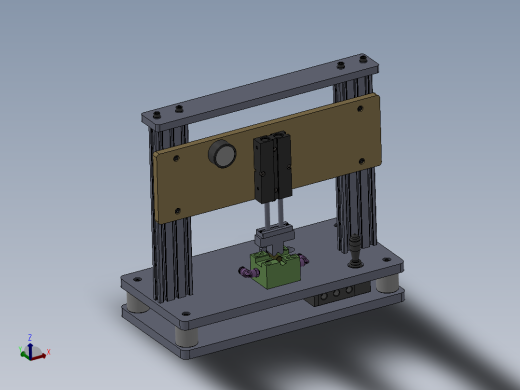 常开常闭阀气密性测试夹具（sw2015）