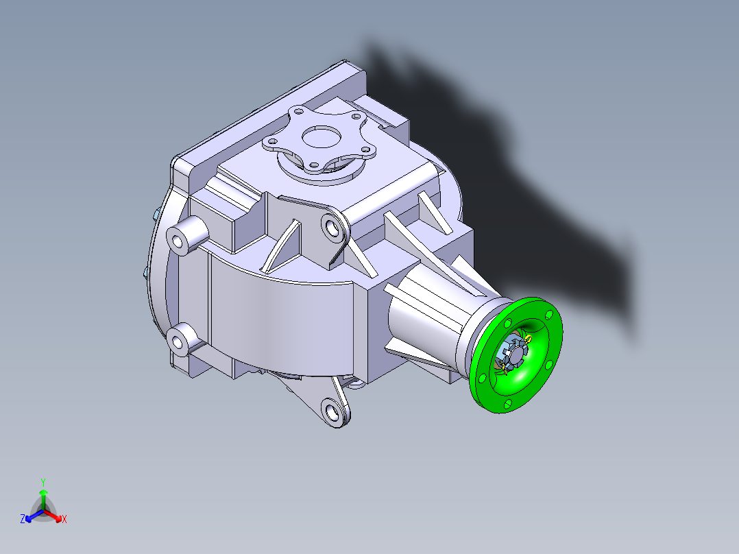 面包汽车主减速器及差速器设计含CAD图纸+CATIA三维模型+说正等轴测图