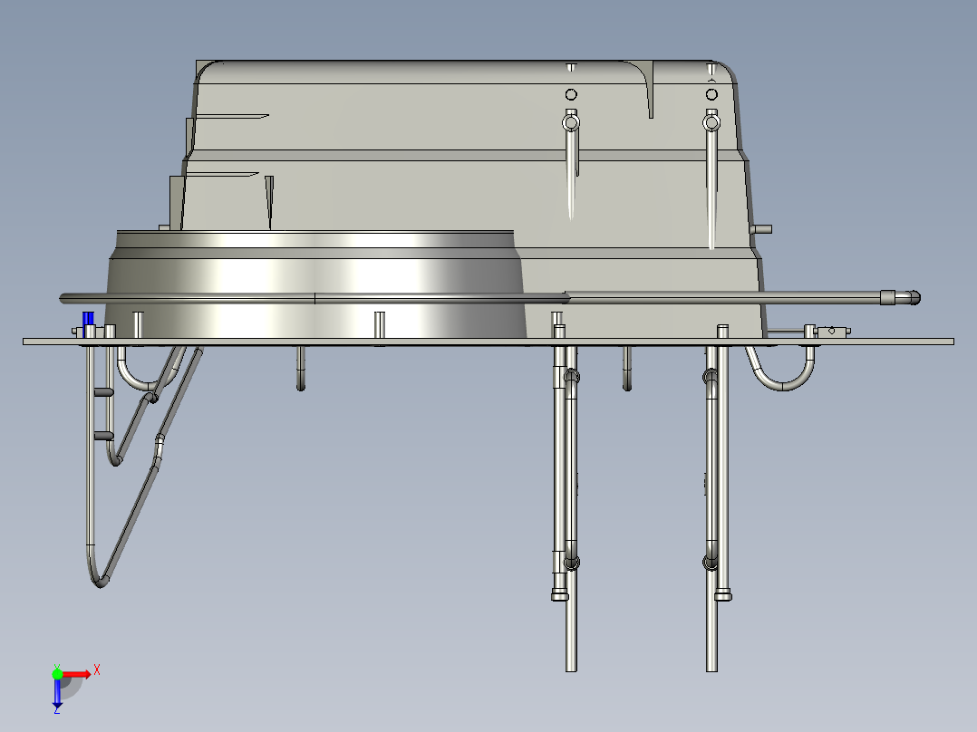 残疾人游泳池扶梯俯视图