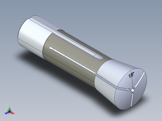 R8-夹头组-R8 COLLET 0.125.STEP正等轴测缩略图