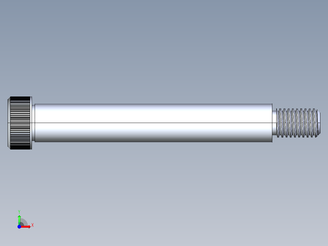公制SH螺栓选择（DME）-SB DME PM12 x100.STEP前视图