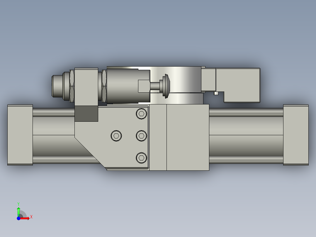 旋转气爪PRY60S-90前视图