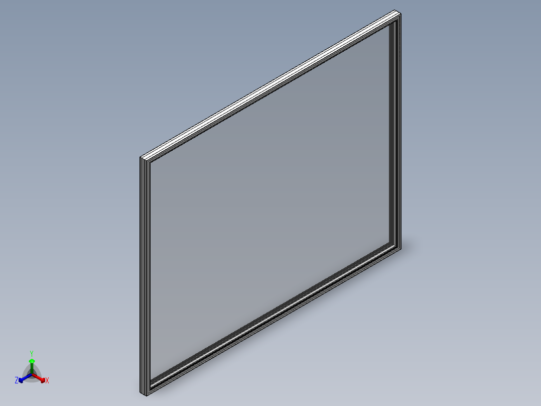 绝缘pvc窗正等轴测图