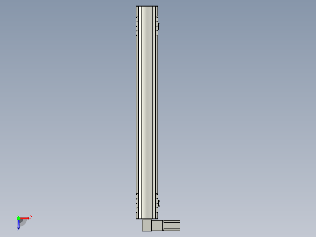 直线模组WG-LHB12-S950-L(B)设计图纸俯视图