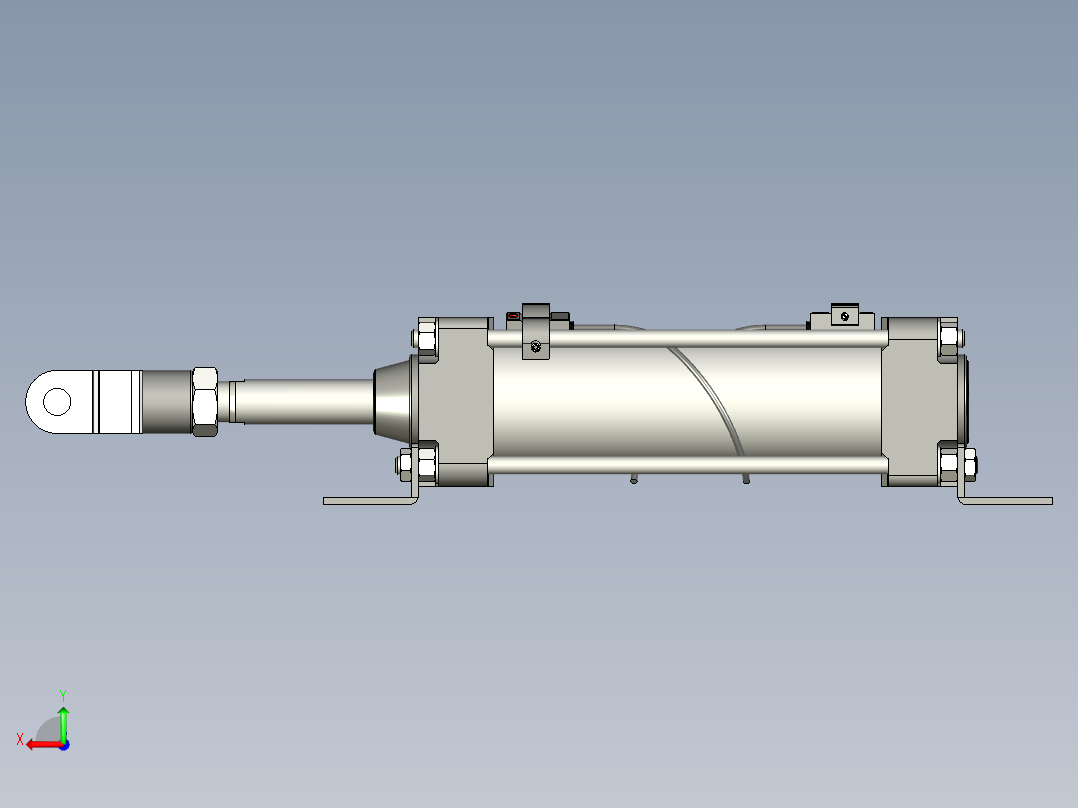 标准气缸150-22250后视图