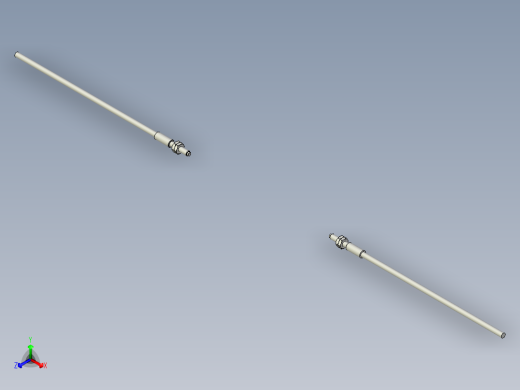 耐高温玻璃光纤_对射型FT-GW311_3D正等轴测缩略图