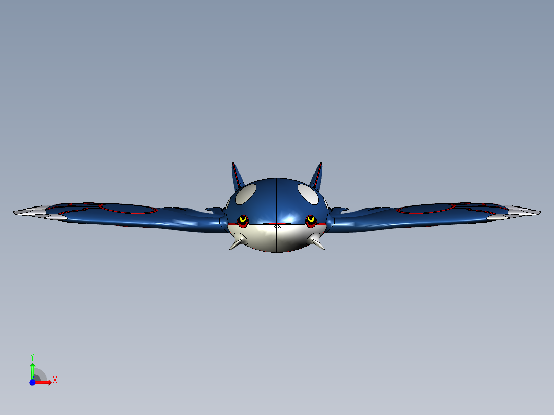 口袋妖怪-京格雷前视图