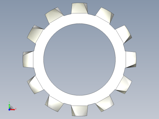 垫圈 外牙锁 公制-EXTERNAL TOOTH LOCK WASHER for M12 SCREW.x_t前视缩略图