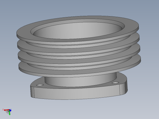 195至L32柴油机皮带轮--sw三维 3d模型设计图
