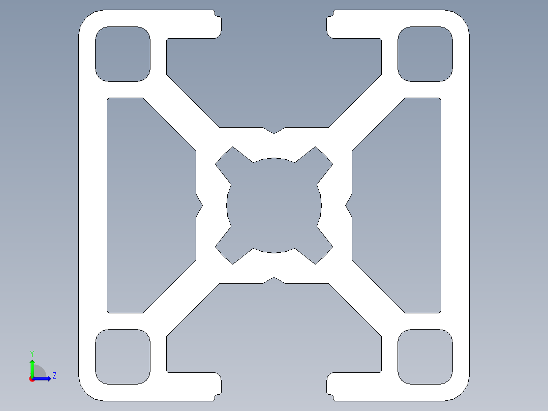 型材-BR 30X30 2N KJN992399.STEP左视图