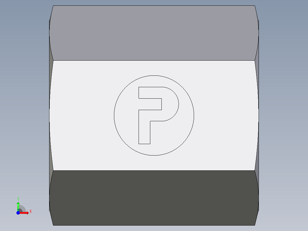 卡套式工业通用硬管接头EO_Nut_EO_24__Cone_end_M04LLCFX前视图