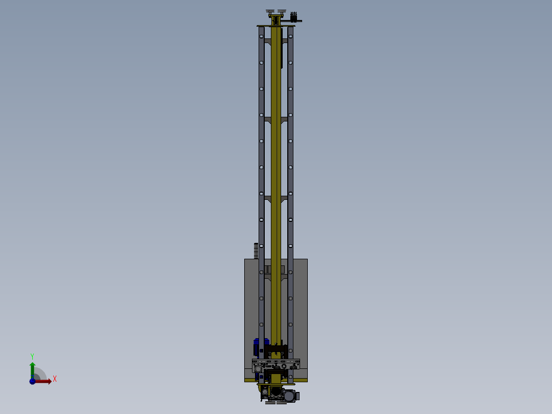 堆垛机图前视图