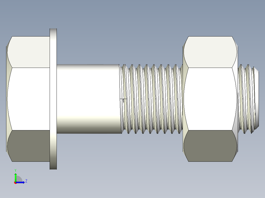 螺栓和螺母-M48 X 5.0.rar左视图