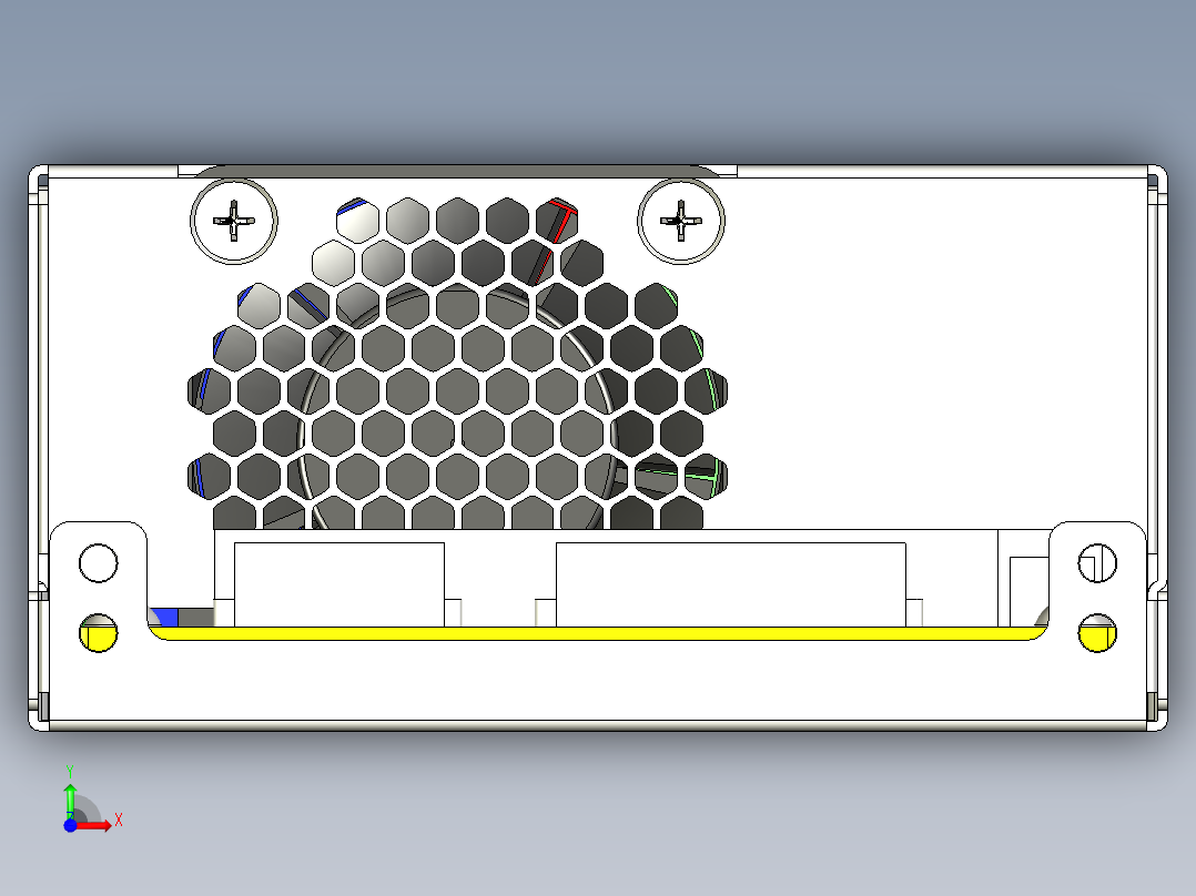 1U FLEX ATX 电源前视图