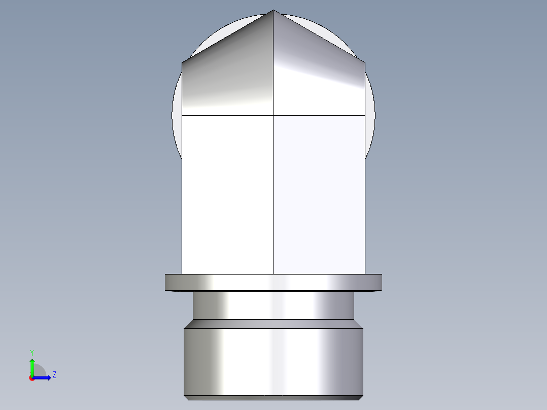 卡套式工业通用硬管接头EO_Male_stud_elbow_WE22LR71X左视图