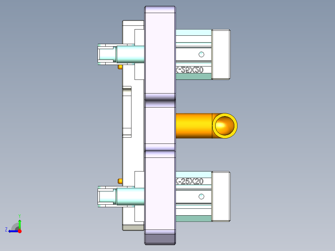 ZX551-B笔记本CNC工装夹具三维模型-CNC2-1010右视图