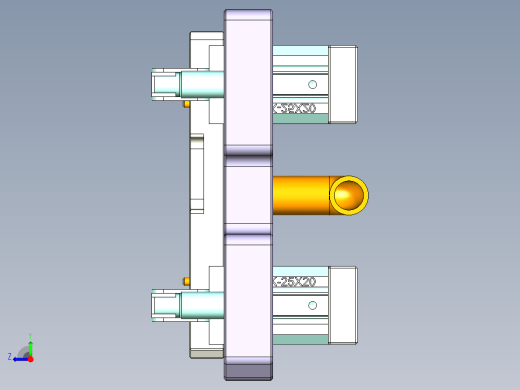 ZX551-B笔记本CNC工装夹具三维模型-CNC2-1010右视缩略图