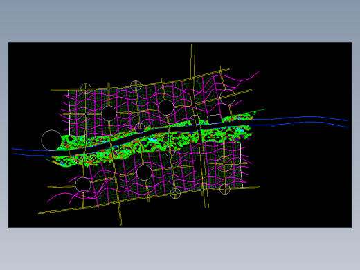 河道两侧的园林设计图