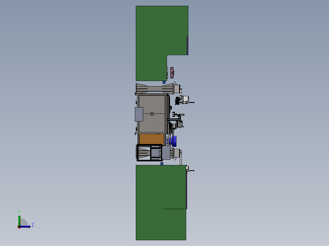 2917一注二注一体化（sw18可编辑+工程图+bom）左视图