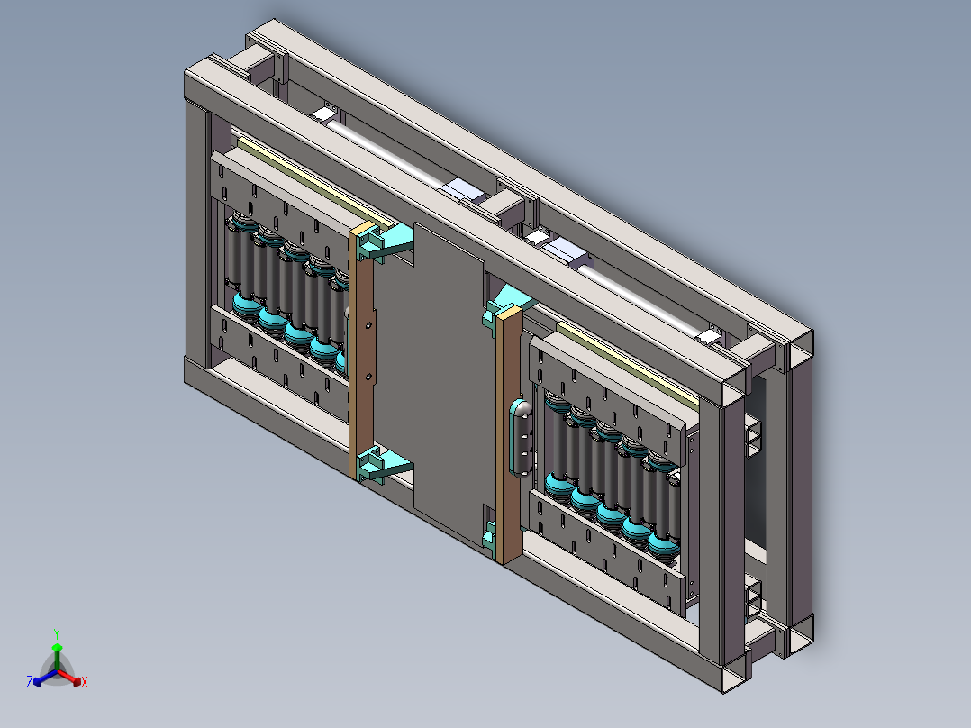 汽车ADAS车辆对中总装18可编辑正等轴测图